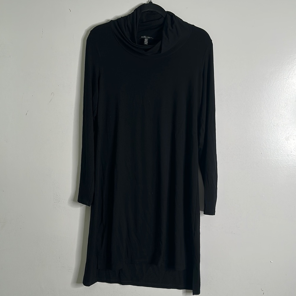Eileen fisher black mini dress size medium - Picture 5 of 12